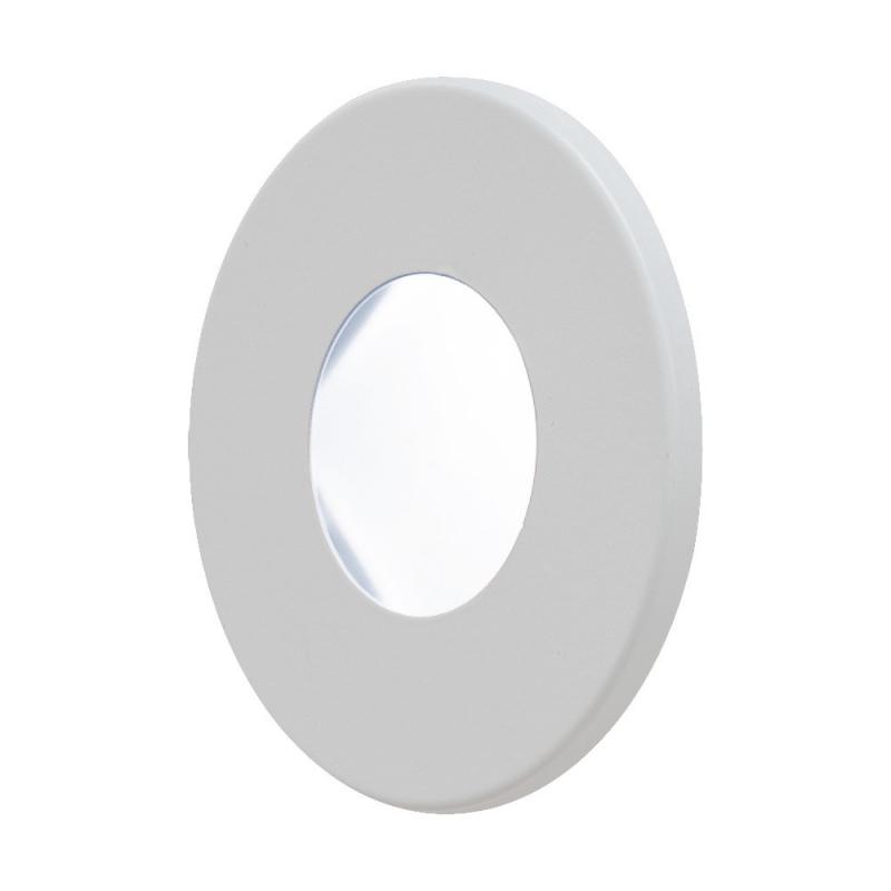 EVN LED Wandeinbauleuchte weiß IP44 12V/DC 0.6W 6000K mit kaltweißem Licht feuchtraumgeeignet EinbauØ55