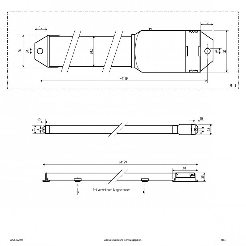EVN LED-Sanierungseinsatz - Ersatz für T5 1,2m LUM5122402