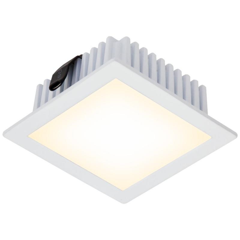 EVN Minimalistische Quadratische LED-Deckenleuchte in Weiß IP20 4.5W 3000K warmweißes Licht