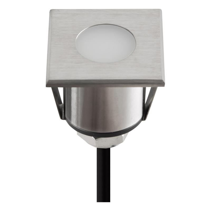 EVN P-LED Bodeneinbau Leuchte quadratisch P67 12V/DC 1W 3000K