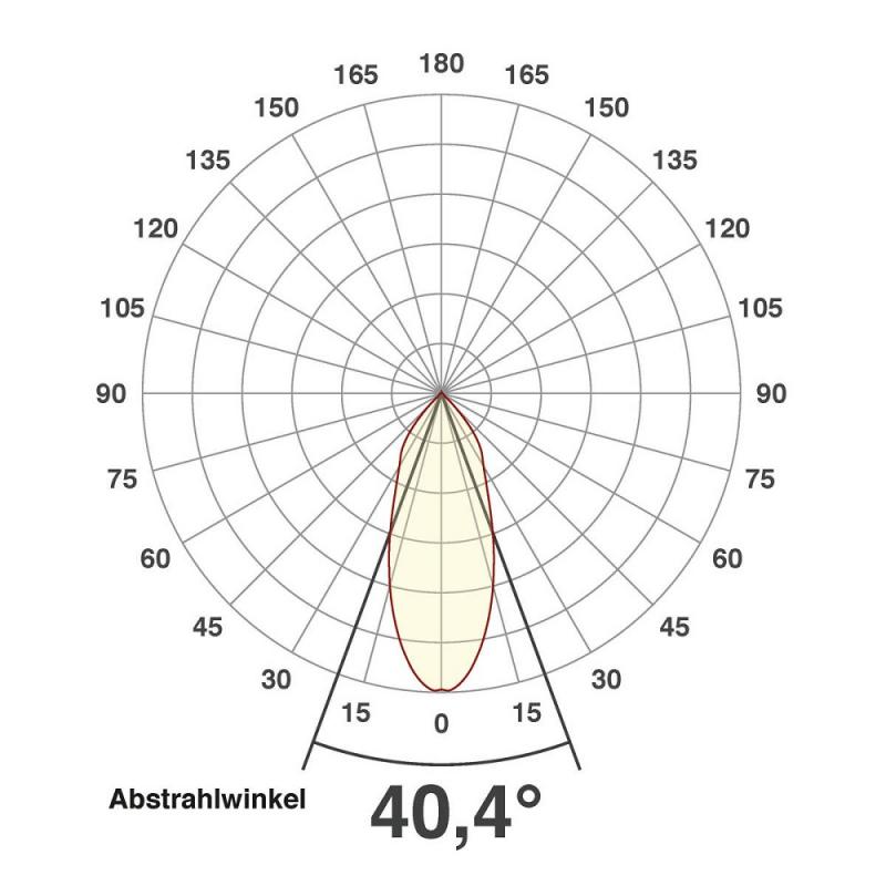 EVN Hochwertiger LED Deckeneinbaustrahler schwenkbar 6W 3000K mit Netzteil warmweißes Licht
