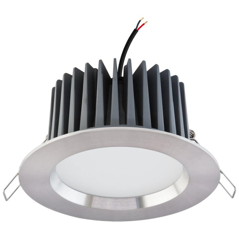 EVN LED Decken-Einbaustrahler mit warmweißem Licht feuchtraumgeeignet rund EDS IP44 24V/DC 15W 3000K EinbauØ120