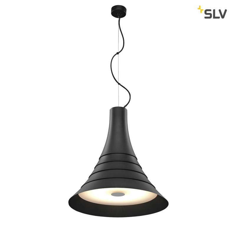 SLV 1000435 BATO 45 PD LED Indoor Pendelleuchte schwarz LED 2700K