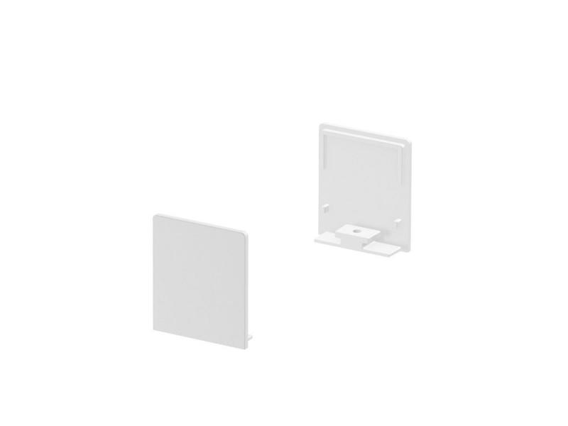 SLV 1000563 GRAZIA 20 Endkappe für GRAZIA Aufbauprofil flach, 2 Stk., hohe Ausführung, weiss