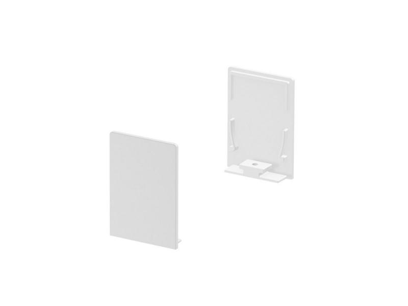 SLV 1000569 GRAZIA 20 Endkappe für GRAZIA Aufbauprofil standard, 2 Stk., hohe Ausführung, weiss