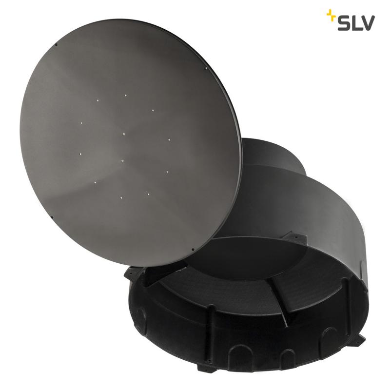 SLV 1000655 DASAR PREMIUM DN160 Bodeneinbautopf für GIMBLE OUT, schwarz