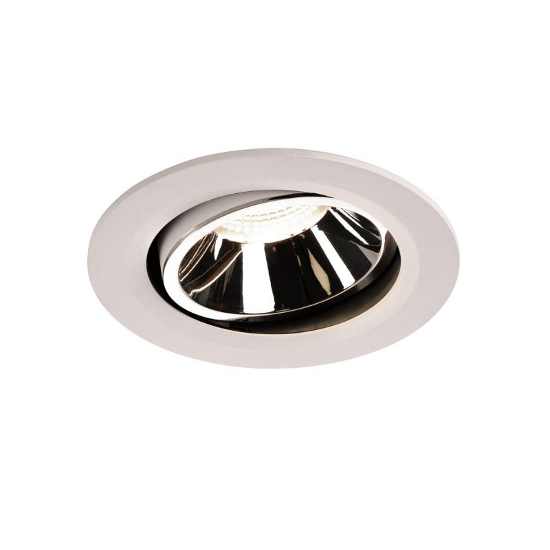 SLV 1003693 NUMINOS MOVE DL L Indoor LED Deckeneinbauleuchte weiß/chrom 4000K 55° dreh- und schwenkbar