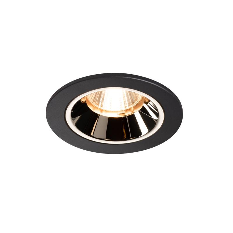 SLV 1003774 NUMINOS DL S Indoor LED Deckeneinbauleuchte schwarz/chrom 2700K 40° inkl. Blattfedern