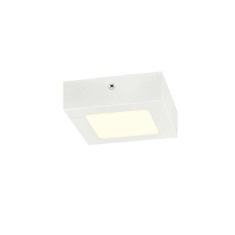 Universal LED Wand- und Deckenleuchte SENSER eckig weiß neutralweisses Licht für Flur, Treppen, Keller, Küche SLV 1004703