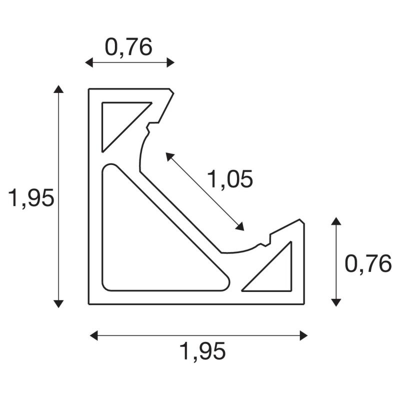 SLV 1004890 GRAZIA 10 EDGE 2m weiß