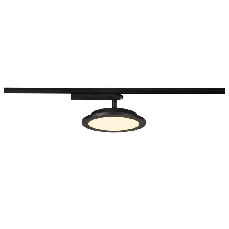 SLV 1004935 PANEL TRACK round 200mm 1 Phasen Spot schwarz 18W 3000K