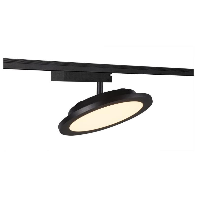 SLV 1004935 PANEL TRACK round 200mm 1 Phasen Spot schwarz 18W 3000K