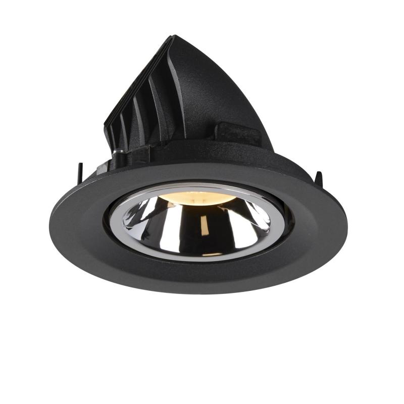 SLV 1005947 NUMINOS GIMBLE M Deckeneinbauleuchte schwarz / chrom 3000K 55°