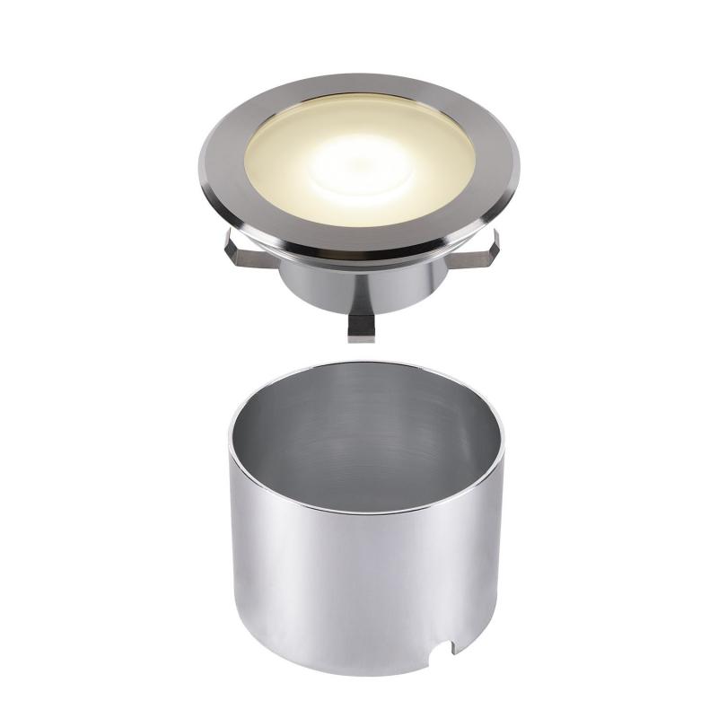 SLV 1006106 DASAR FLAT 120 EL LED Bodeneinbauleuchte 7W 490 lm 3000K Edelstahl