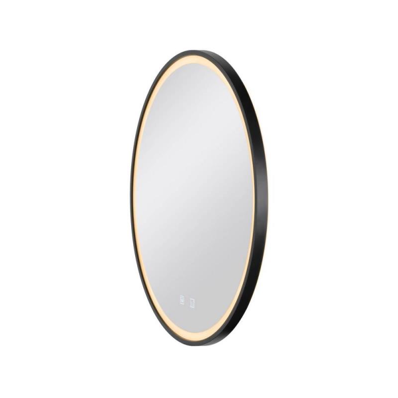 SLV 1007201 TRUKKO 60 Spiegel Ø 60 cm chrom schwarzer rand