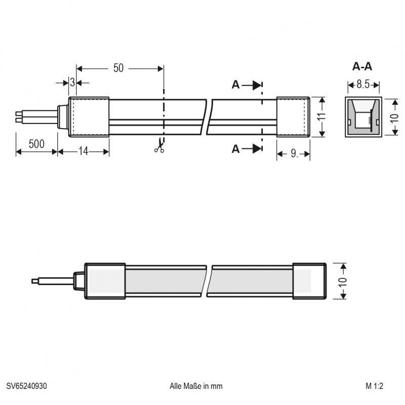 EVN Neon-Flex LED-Strip, IP65, konfektionierbar SV65240930