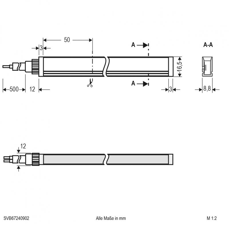 EVN Neon-Flex LED-Strip, IP67, konfektionierbar SVB67240902