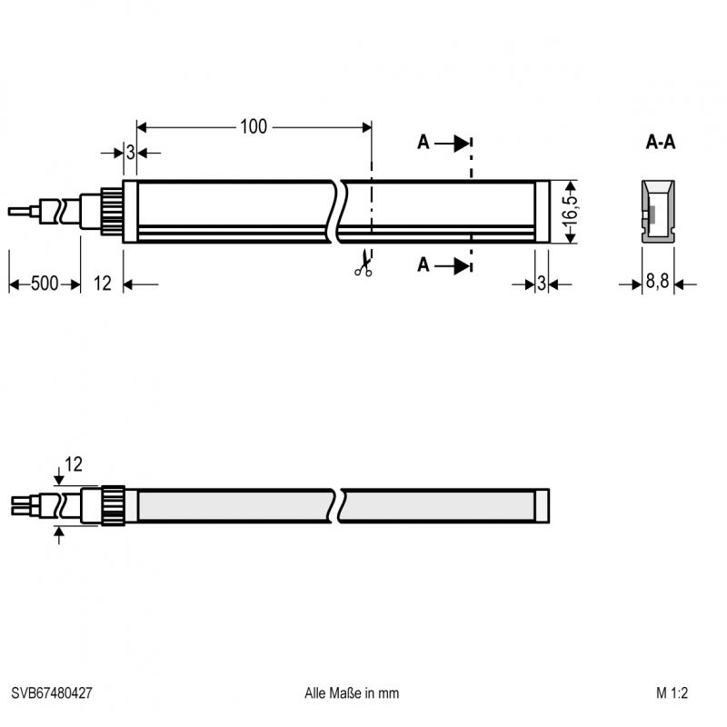 EVN Neon-Flex LED-Strip, IP67, konfektionierbar SVB67480427