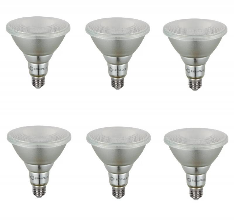 6 x Ledvance E27 PAR38 Reflektor 15° 13,5W wie 120W Strahler mit warmweißem Licht 2700K IP65