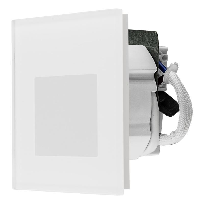 EVN W840102 MURUS LED Wandeinbauleuchte 1,5W 3000K 35lm Weiß Einbaudurchmesser 60 mm