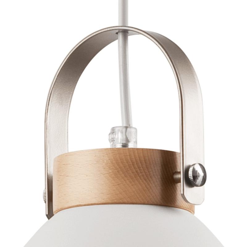 Bioledex Junges Wohnen Pendelleuchte Esszimmerlampe 2x E27 weiß Metall, Holz