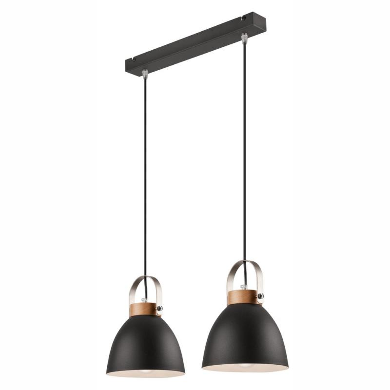 Bioledex Junges Wohnen Pendelleuchte Esszimmerlampe graphit-anthrazit Metall, Holz