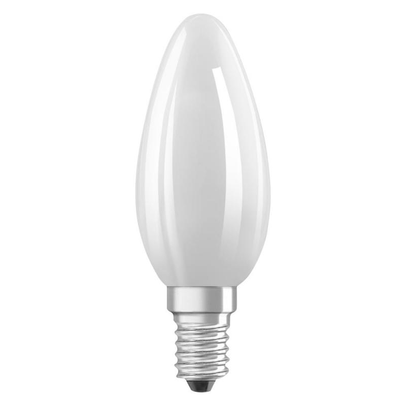 Aktion: Nur noch angezeigter Bestand verfügbar:    OSRAM E14 SUPERSTAR+ CLASSIC LED Lampe Kerzenform dimmbar 2,9W wie 40W 2700K warmweißes Licht matt