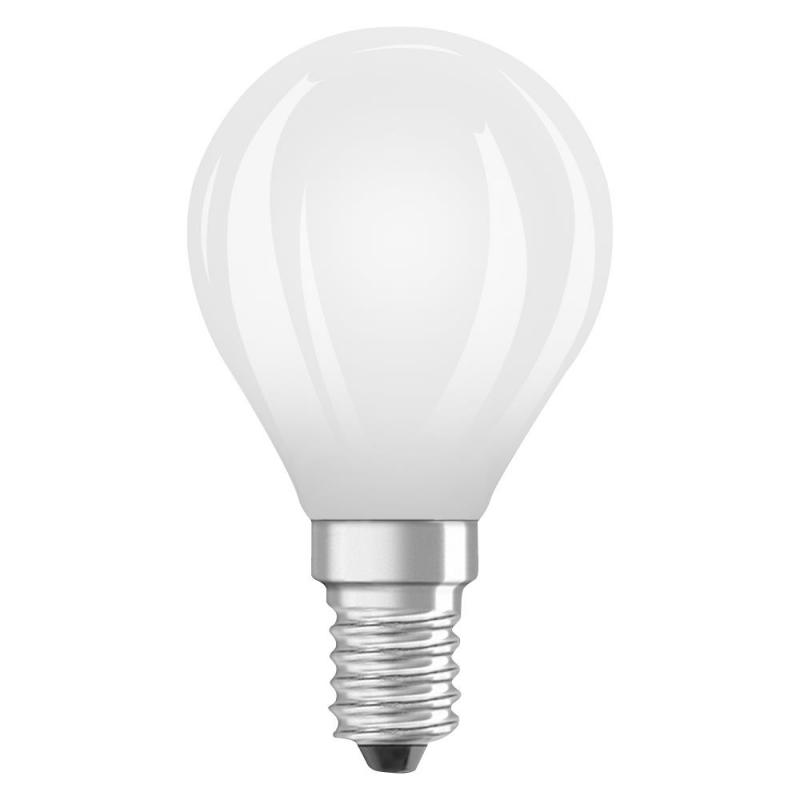6er OSRAM E14 LED Lampe Classic matt 1,2W wie 25W warmweißes Licht 2700K - Energy efficiency class A