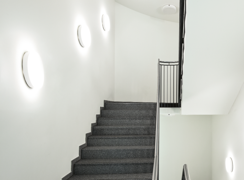 Siteco Round 31 Wandleuchte Lichtfarbe 830, DALI 2, Ø480 4250lm 34W