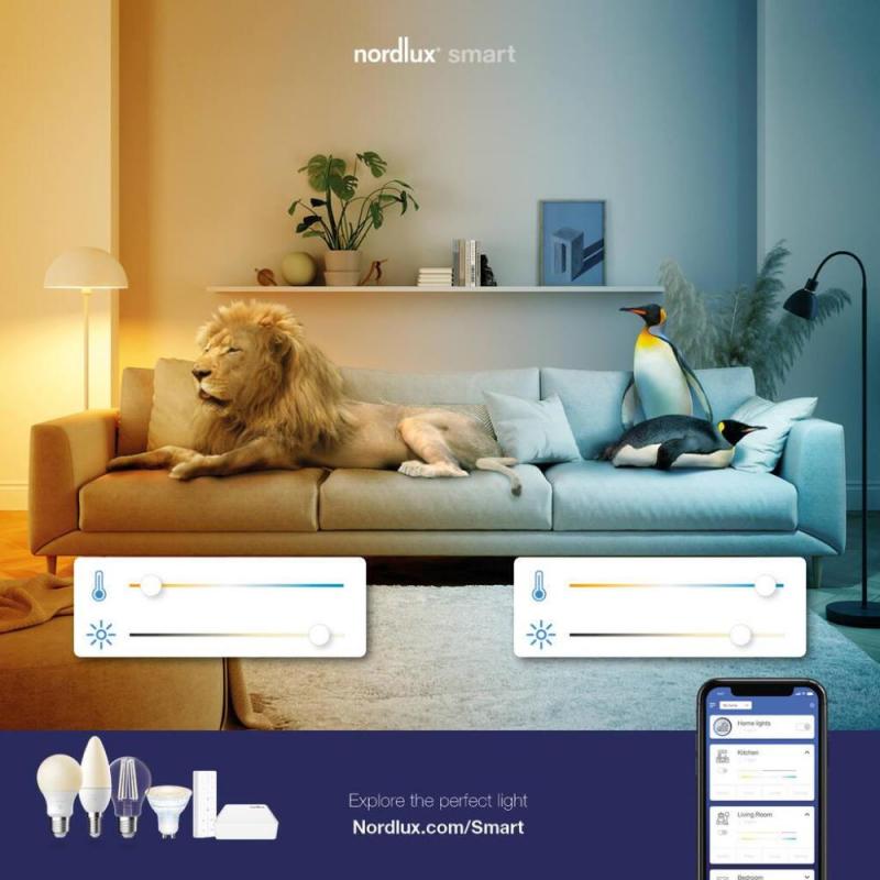 Nordlux Smart Light LED-Leuchtmittel Kerze E14 mit 4,7W 430lm Bluetooth