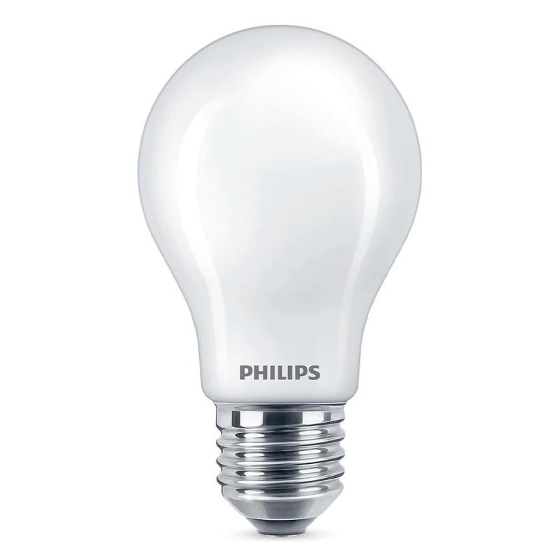 Nur noch angezeigter Bestand verfügbar PHILIPS E27 LED Lampe 6500K kaltweisses Licht 4,5W wie 40W weiß mattiert