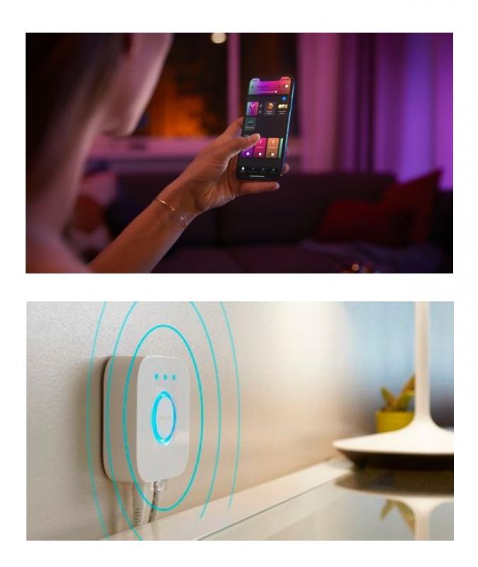 Philips Hue White & Color Ambiance INFUSE mittelgroße LED Deckenleuchte in Schwarz Ø38cm RGBW Farben