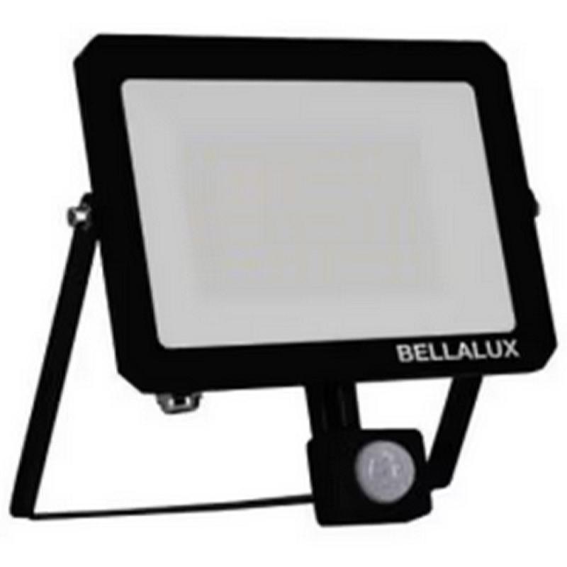 Bellalux Schwenkbarer LED Fluter VITAL mit Sensor schwarz 4000K neutralweißes Licht 50W IP65