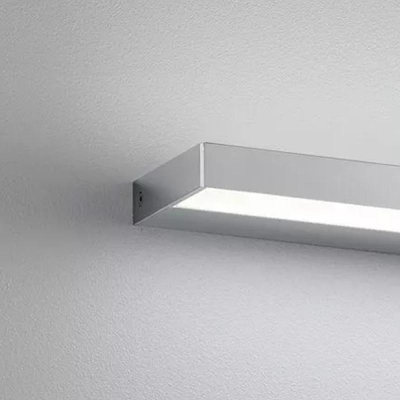 HELESTRA SLATE LED-Wandleuchte 15 W 960 lm 2900 K warmweiß Chrom IP44 Up- & Downlight 60 cm