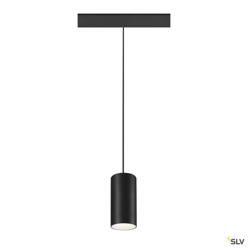 SLV 1006853 NUMINOS® S, 48V Pendelleuchte, Pendellänge 150 cm, 4000 K, 40°, DALI 2, matt schwarz / matt weiß