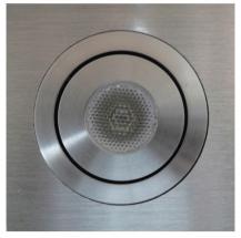 Mobilux LED-Einbauleuchte MOA 3960 2,2W 3000K 20° Q LED alu gebürstet