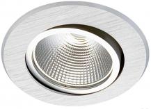 MOBILUX LED-Einbaustrahler MOBiDIM COB CLASSIC 9W R 3000K alu gebürstet