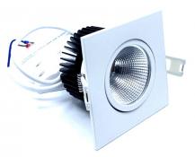MOBILUX LED Einbaustrahler MOBiDIM COB POWER 12W Q 3000K Weiß