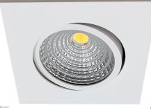 MOBILUX Dimmbare Einbauleuchte MOBiDIM COB SLIM Q 9W warmweißes Licht 60° weiß