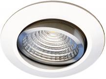 Schwenkbarer Einbaustrahler MOBiDIM COB SLIM R 9W 2700K 60° alu poliert 01660078 MOBILUX