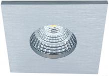 Mobilux LED-Einbauleuchte eckig MOBiDIM COB CLASSIC IP65 Q 9W 2700K 45° alu gebürstet