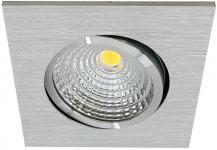 MOBILUX Schwenkbarer Einbaustrahler MOBiDIM COB SLIM DIM2WARM 8,5W 60°alu gebürstet