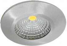 MOBILUX Dimmbarer Einbaustrahler MOBiDIM COB SLIM IP65 60° alu gebürstet