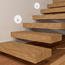 LED Wallwasher Schalterdose R 3000K Wandeinbauleuchte silber satiniert Mobilux