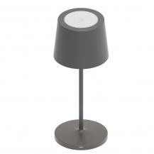 MOBILUX Synny XS LED Akkuleuchte in Grau dimmbar mit USB-Ladekabel und Wireless Charger