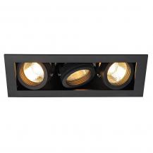 SLV 115530 KADUX 3 GU10 Downlight, eckig, mattschwarz, max. 3x50W