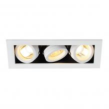SLV 115531 KADUX 3 GU10 Downlight, eckig, mattweiss, max. 3x50W