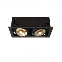 SLV 115550 KADUX 2 ES111 Downlight, eckig, mattschwarz, max. 2x75W