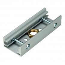 SLV 145604 EUTRAC Stossstellenverbinder für 3-Phasenschiene, silbergrau