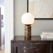 Nordlux Lilly Marble Braun moderne Tischlampe dekorative Leuchte